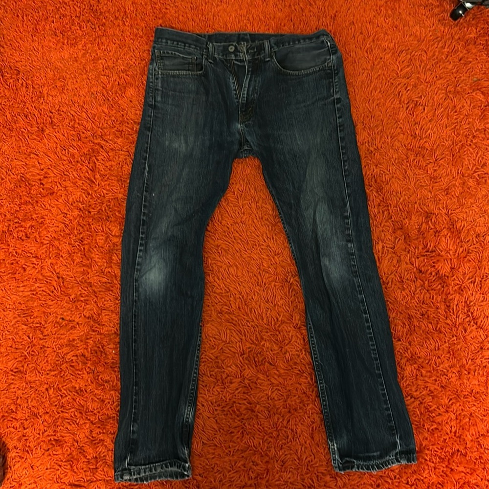 Levi Strauss and co blue jeans straight